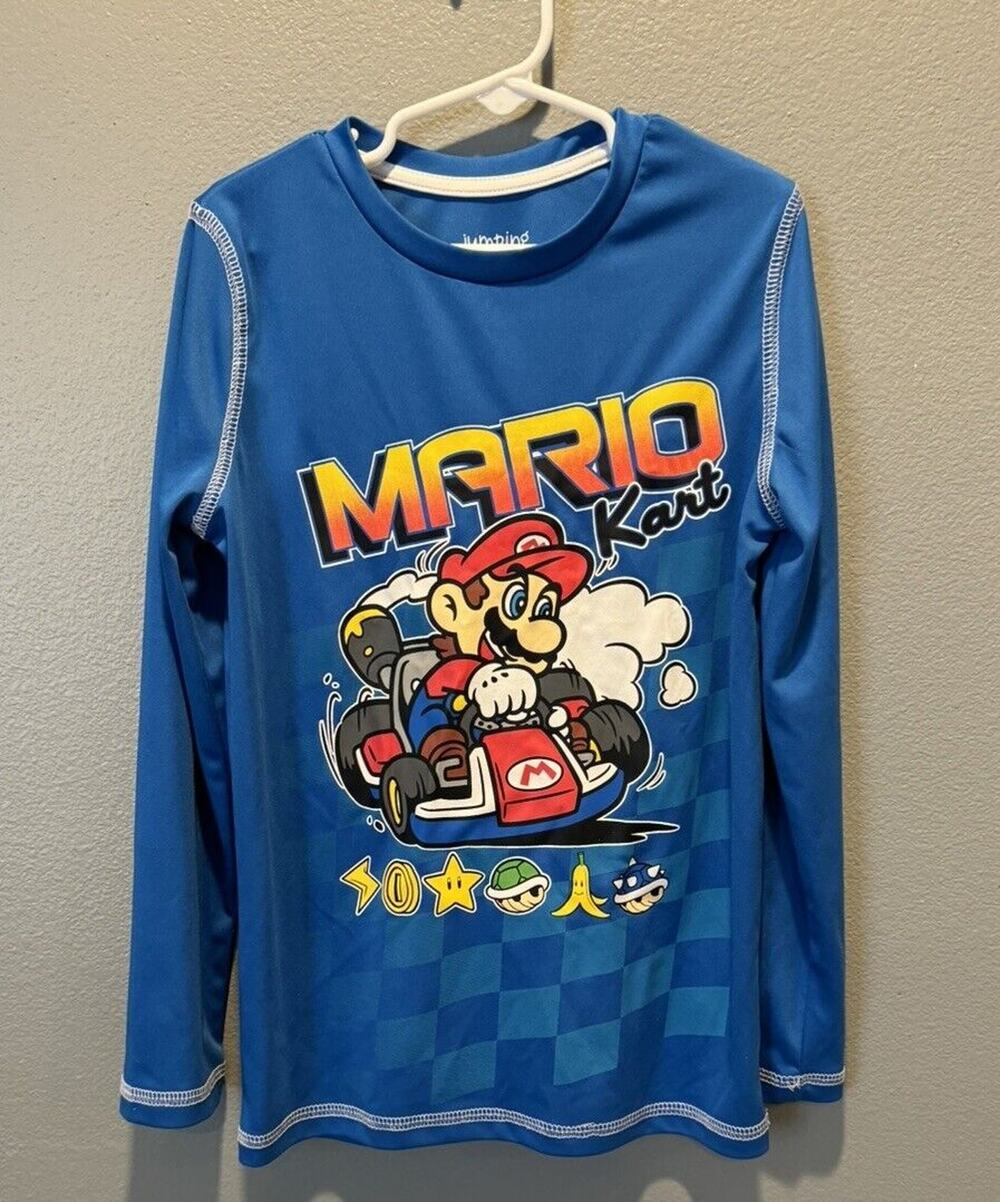 Jumping Beans Mario Kart Long Sleeve Shirt Size 8